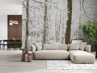 Frosty Woodland Whispers Wall Mural
