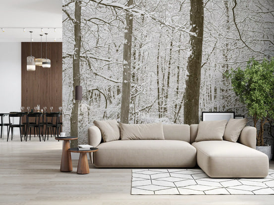 Frosty Woodland Whispers Wall Mural