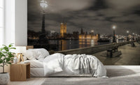Westminster Evening Riverside Vista Wall Mural