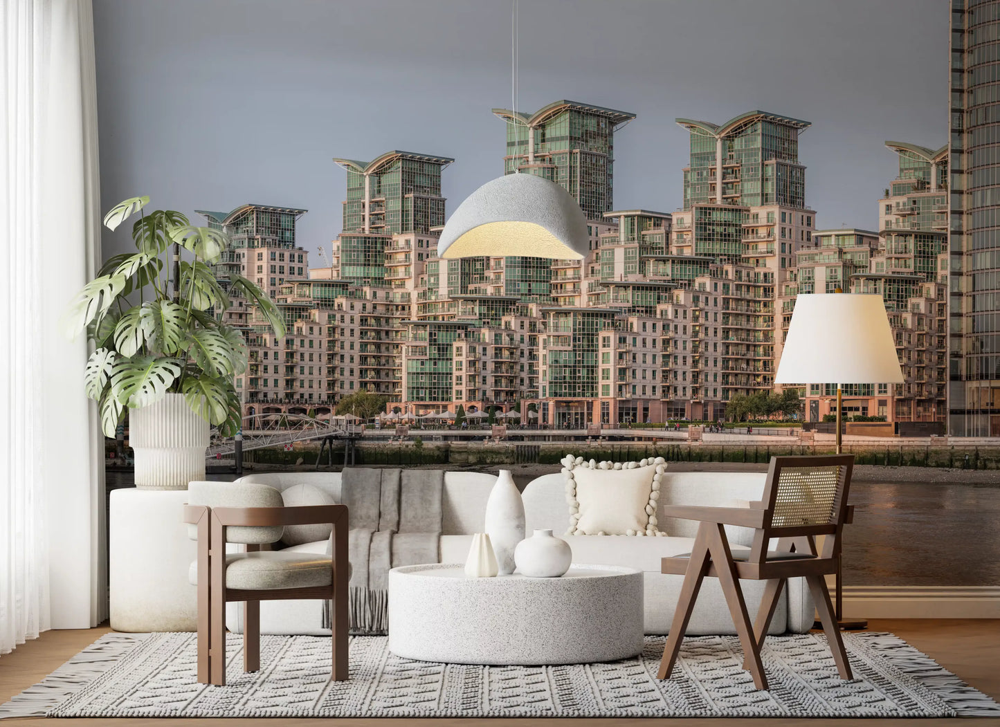 Metropolitan Waterfront Vista Wall Mural