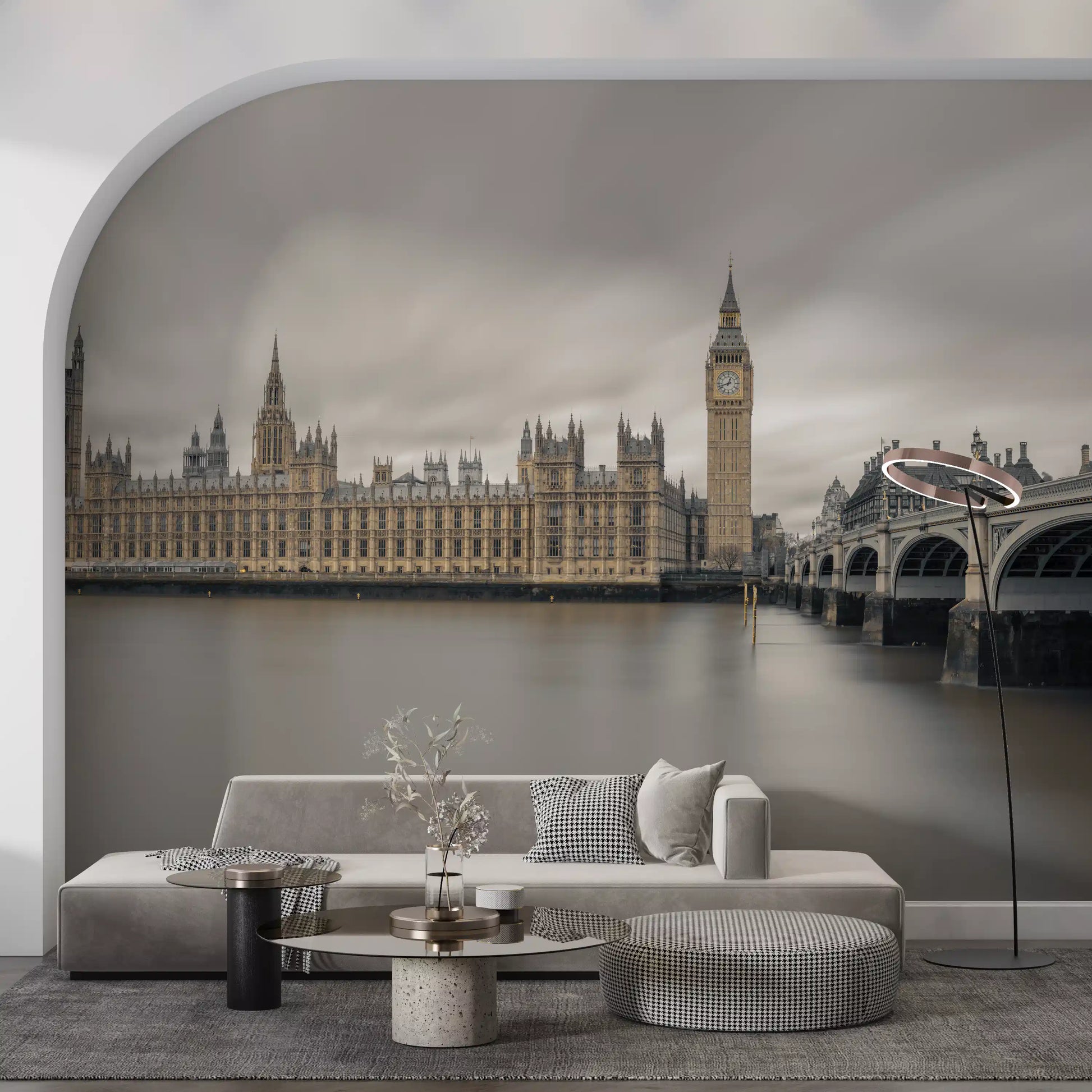 Westminster Big Ben Atmospheric View Wall Mural