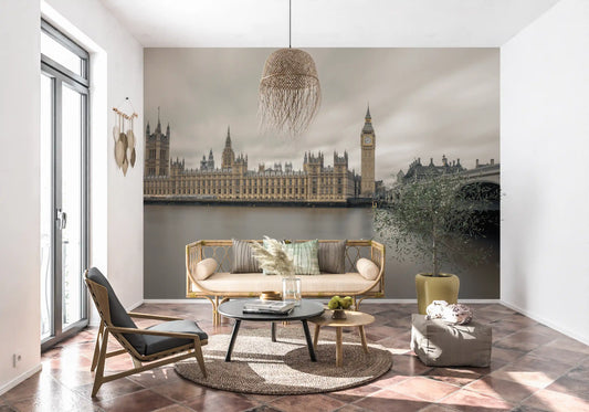 Westminster Big Ben Atmospheric View Wall Mural