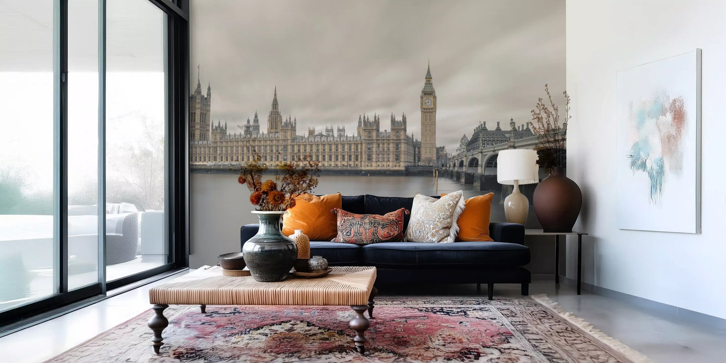 Westminster Big Ben Atmospheric View Wall Mural
