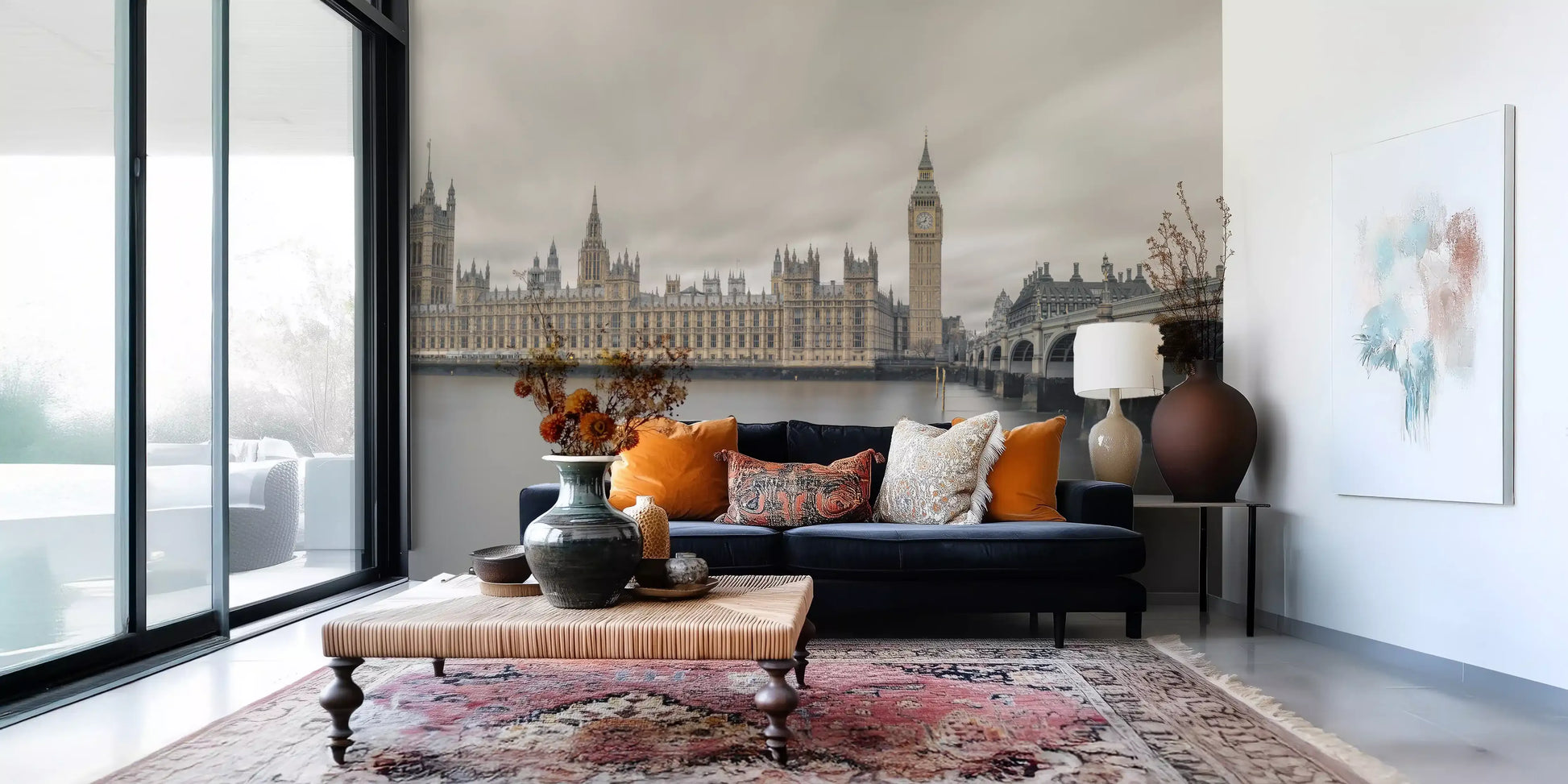 Westminster Big Ben Atmospheric View Wall Mural