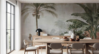 Vintage Coastal Garden Balustrade Wall Mural