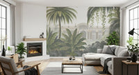Neoclassical Tropical Garden Retreat Wall Mural