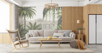 Neoclassical Tropical Garden Retreat Wall Mural