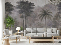 Misty River Expedition Scene Wall Mural