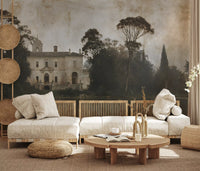 Rustic Italian Villa Lakeside Manor Wall Mural