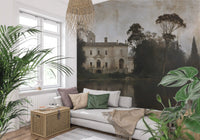 Rustic Italian Villa Lakeside Manor Wall Mural
