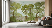 Enchanted Woodland Deer Sanctuary Wall Mural