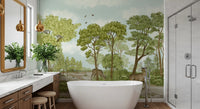 Enchanted Woodland Deer Sanctuary Wall Mural