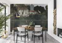 Aged European Estate Reflections Wall Mural