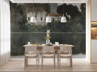 Aged European Estate Reflections Wall Mural