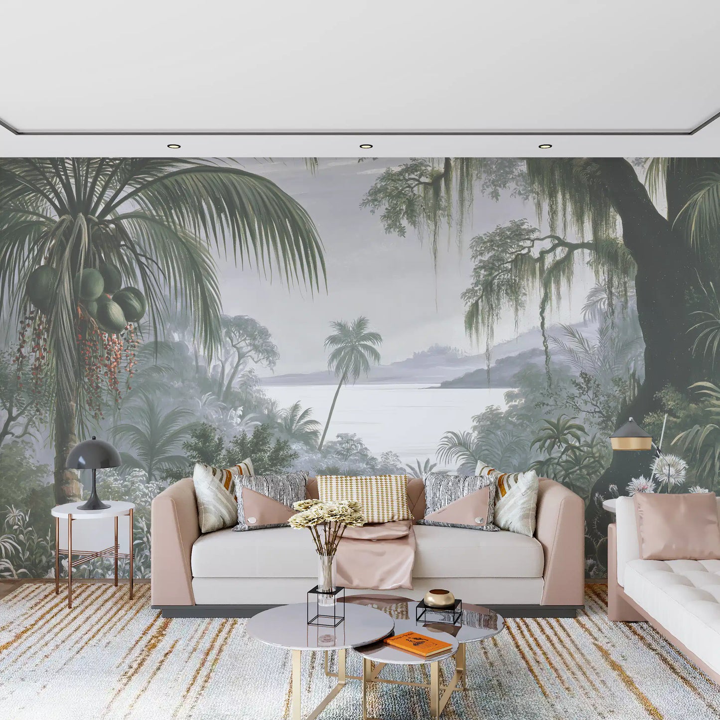 Enchanted Lush Jungle Horizon Wall Mural