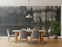 Aged Canvas Waterfront Retreat Wall Mural