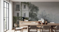 Misty Botanical Architectural Haven Wall Mural