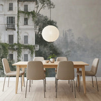 Misty Botanical Architectural Haven Wall Mural