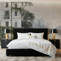 Misty Botanical Architectural Haven Wall Mural