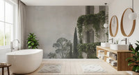 Vintage Mediterranean Estate View Wall Mural