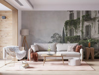 Vintage Mediterranean Estate View Wall Mural