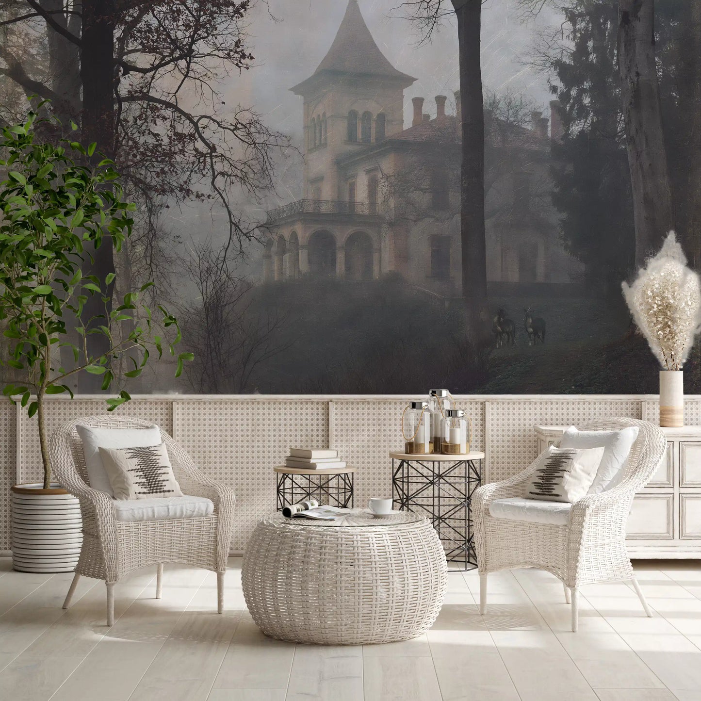 Enchanted Forest Estate Retreat Wall Mural