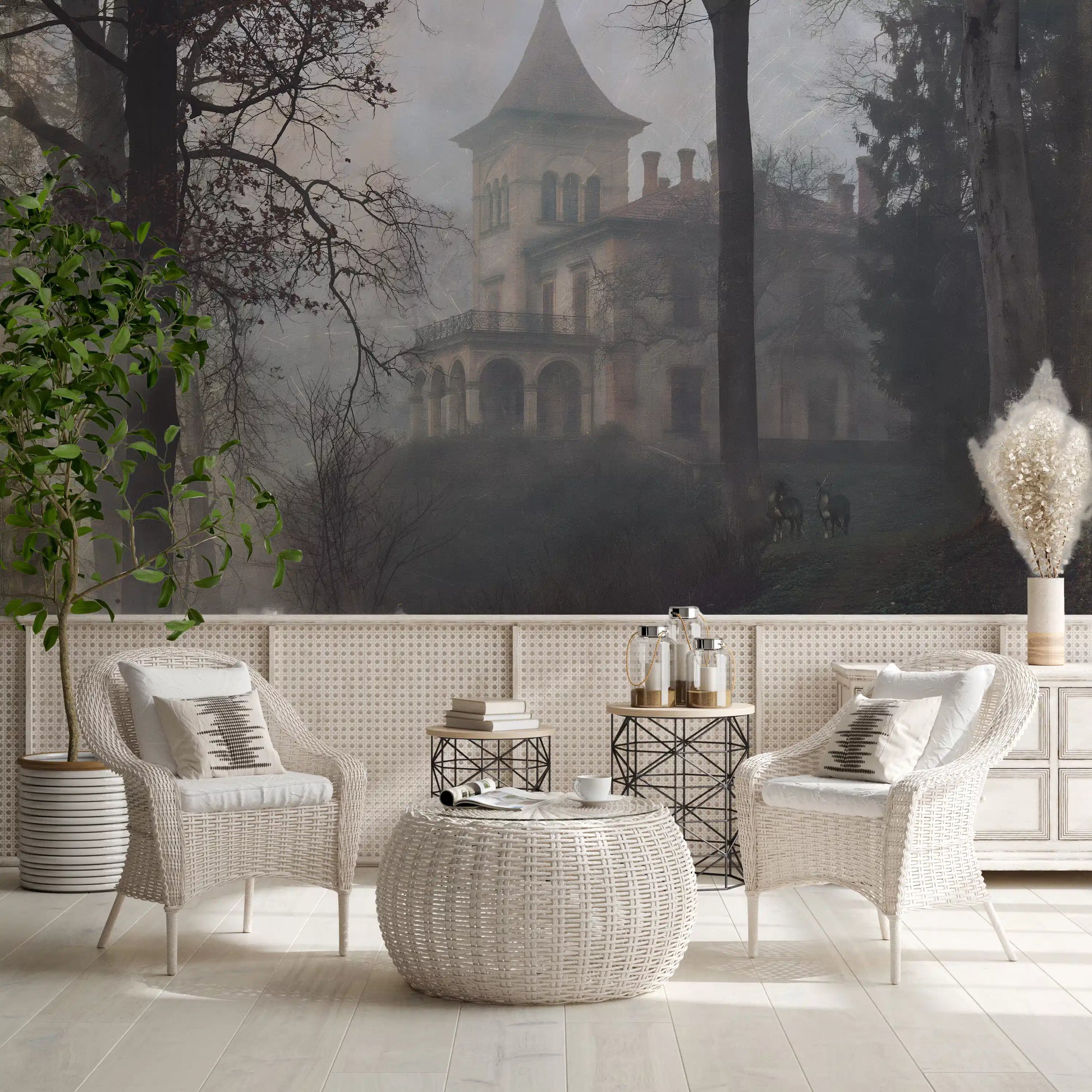 Enchanted Forest Estate Retreat Wall Mural