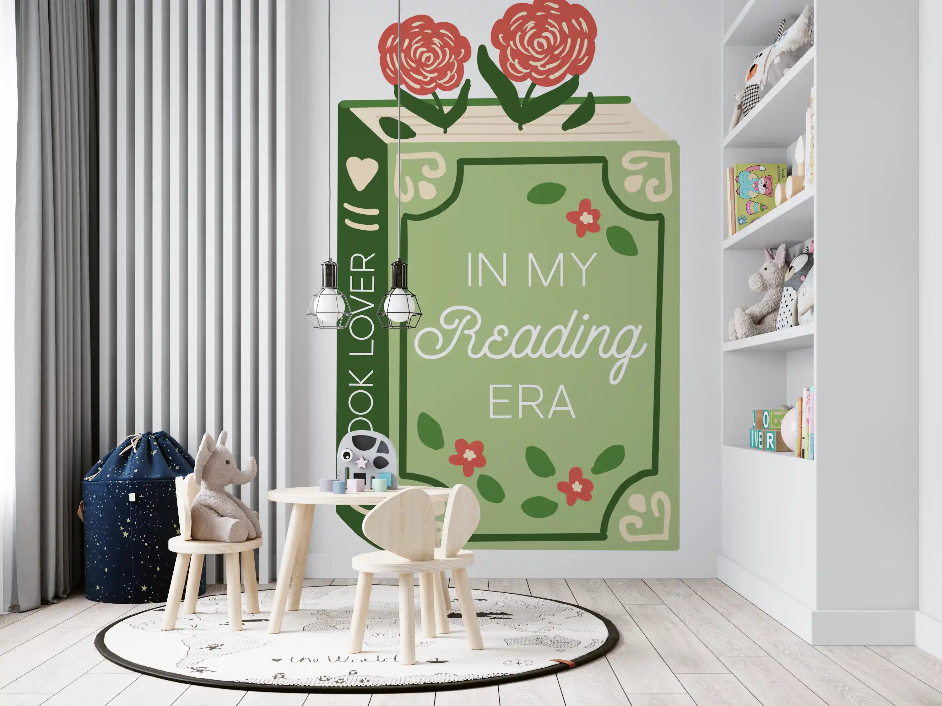 Book Lover Reading Era Wall Mural