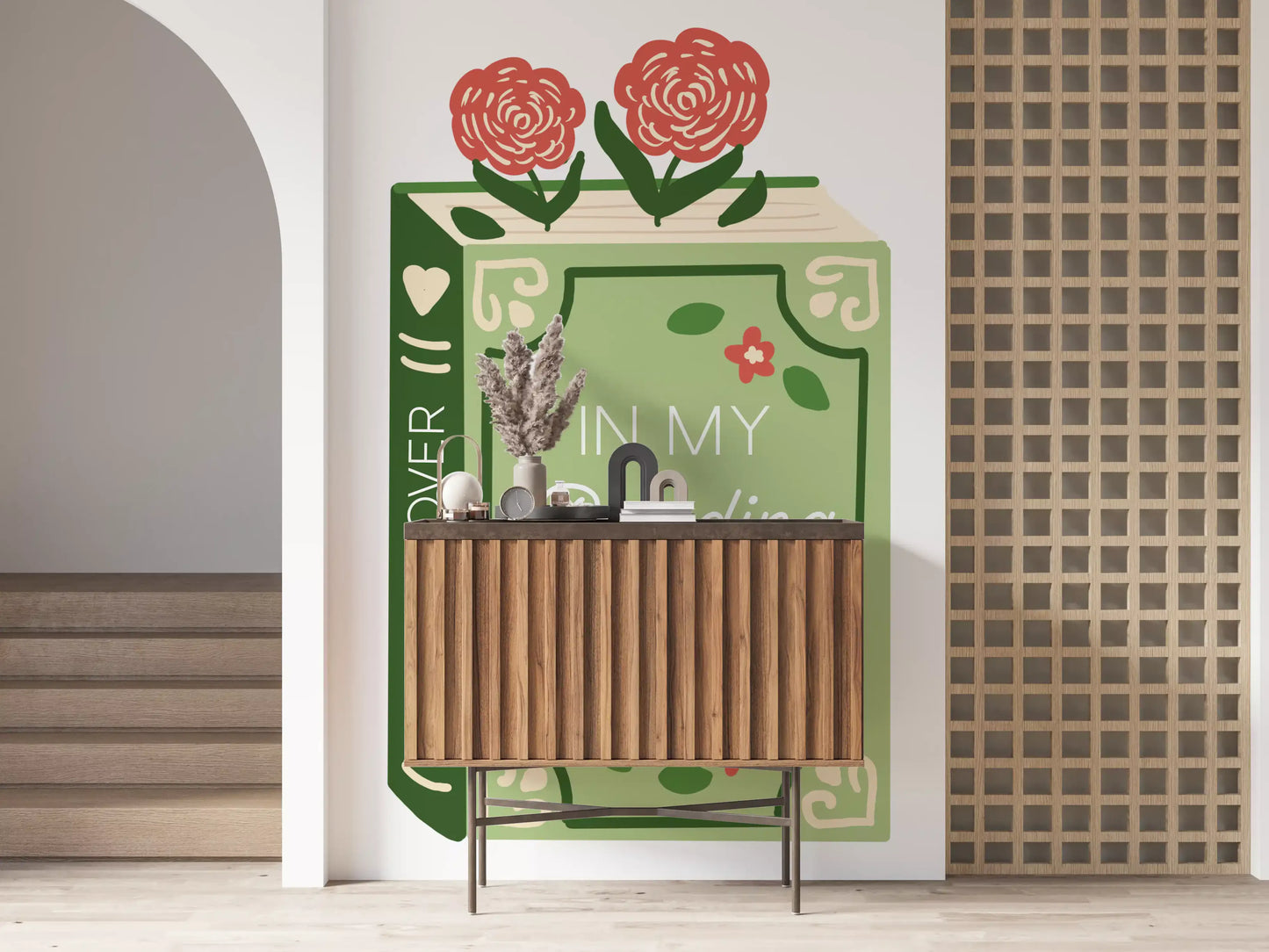 Book Lover Reading Era Wall Mural