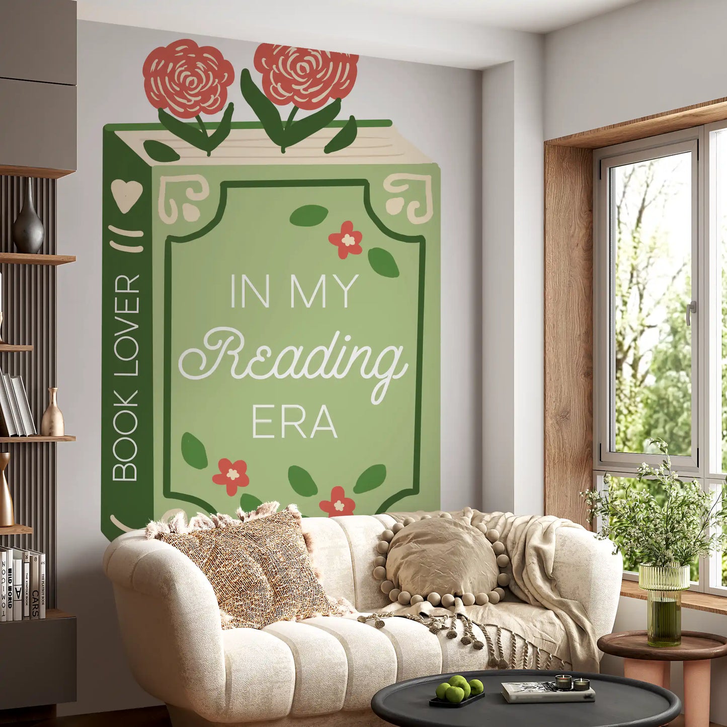 Book Lover Reading Era Wall Mural