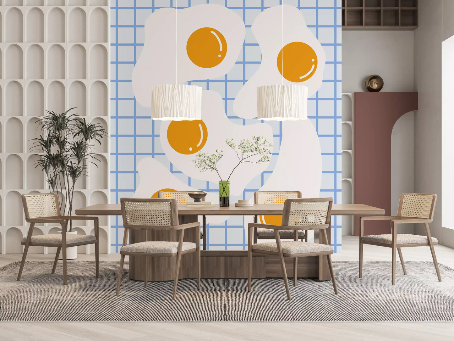 Fried Egg Breakfast Wall Mural