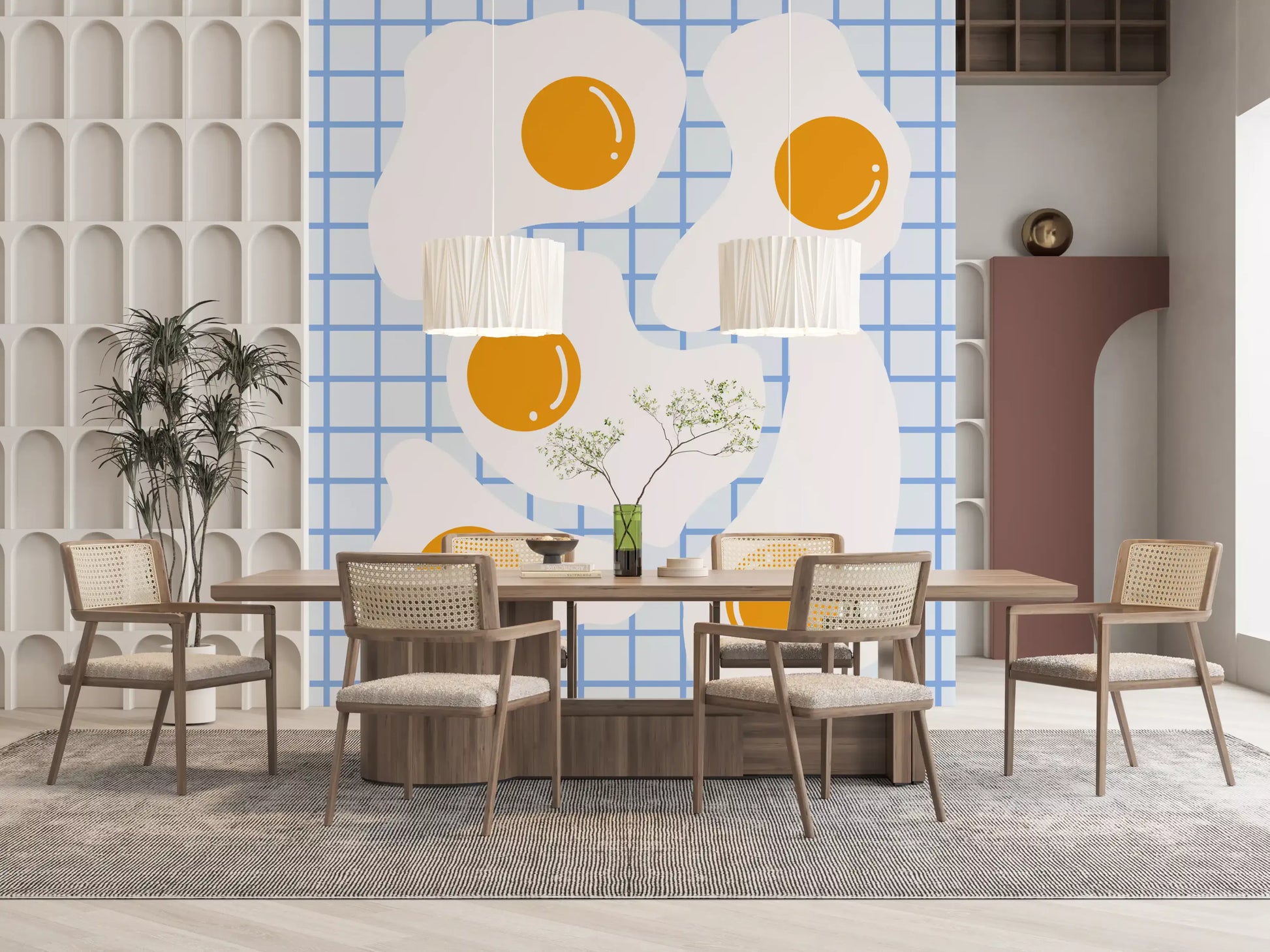 Fried Egg Breakfast Wall Mural