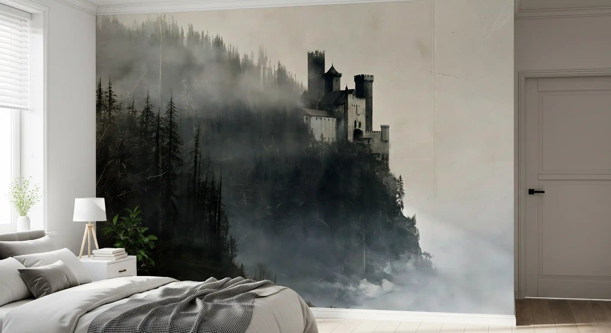 Enigmatic Stone Citadel Wall Mural