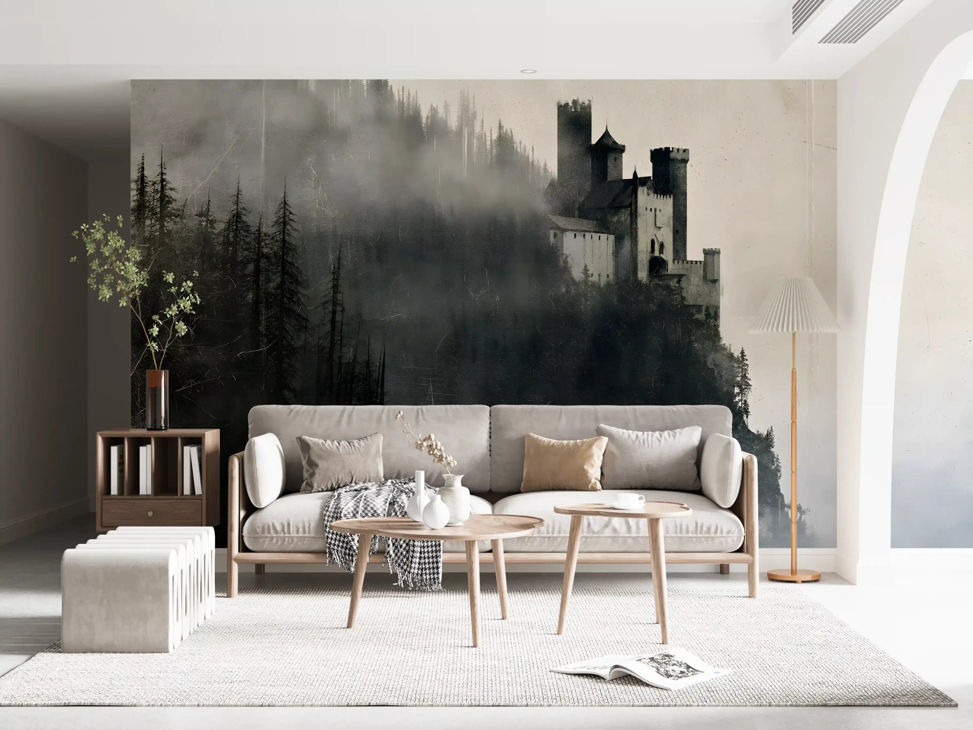 Enigmatic Stone Citadel Wall Mural