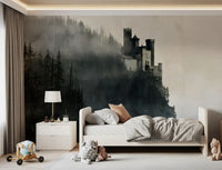 Enigmatic Stone Citadel Wall Mural