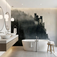 Enigmatic Stone Citadel Wall Mural