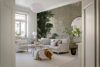 Vintage Palm Forest Distressed Canvas Wall Mural