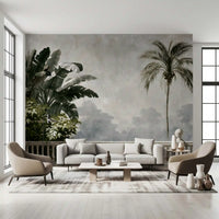 Classical Balcony Garden View Wall Mural