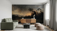 Aged Dusk Over the Water Wall Mural