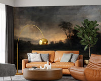 Aged Dusk Over the Water Wall Mural