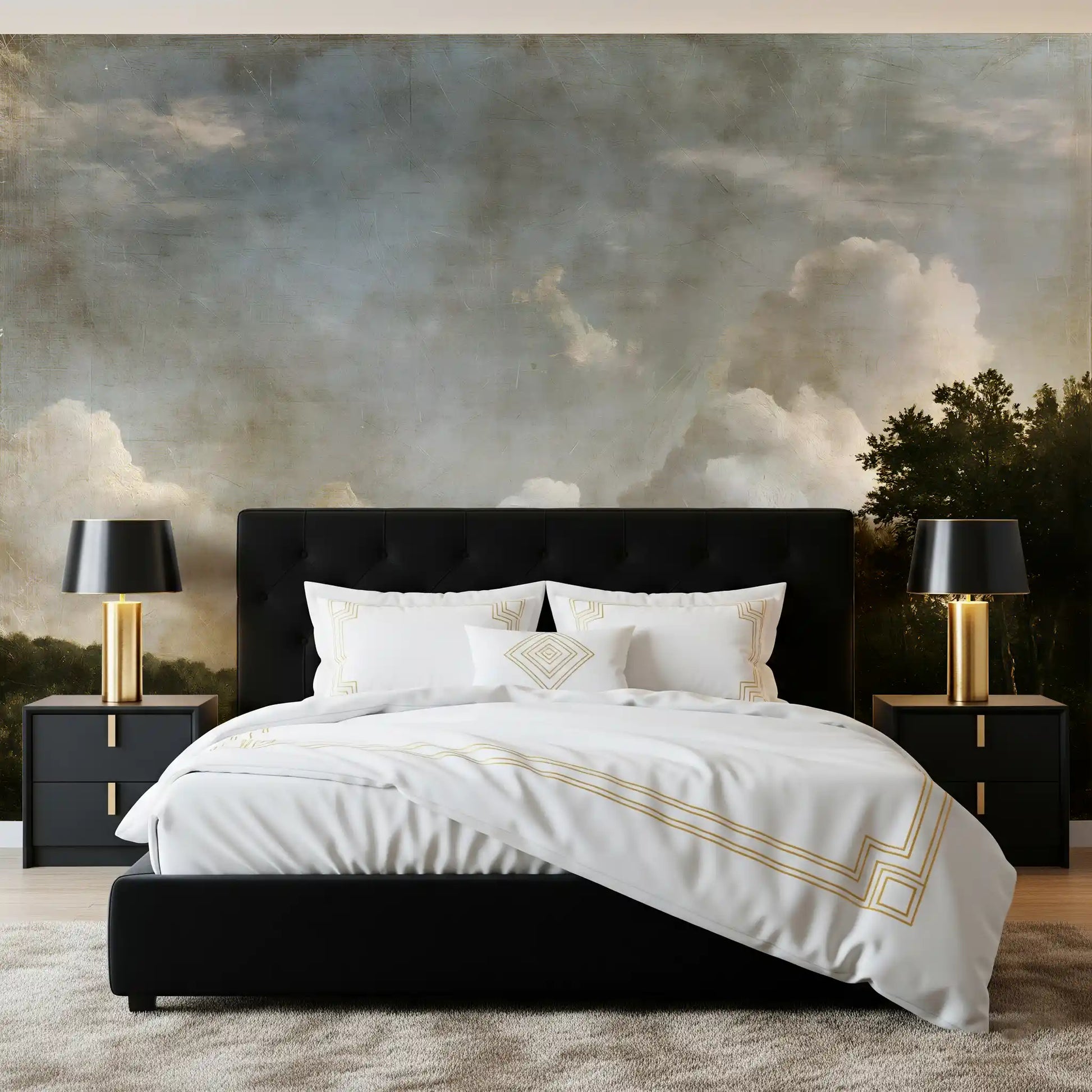 Moody Impressionist Horizon Vista Wall Mural