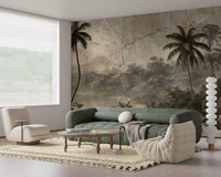 Aged Plaster Coastal Vista Wall Mural