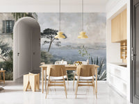 Mediterranean Coastal Haven Wall Mural