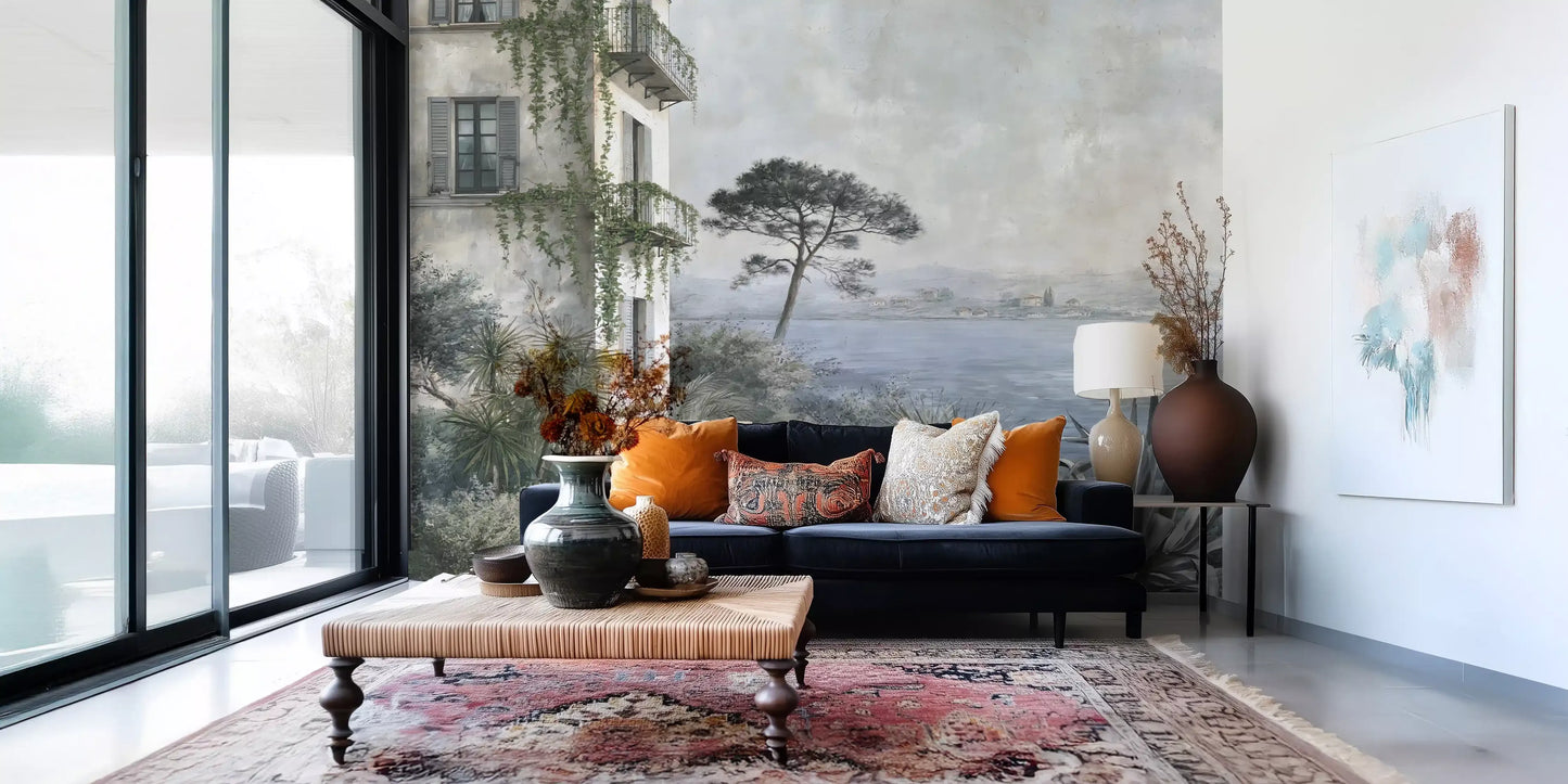 Mediterranean Coastal Haven Wall Mural