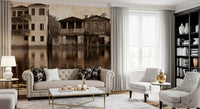 Venetian Riverside Reflection Wall Mural