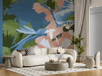 Painted Rainforest Canopy Wall Mural