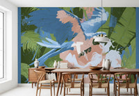 Painted Rainforest Canopy Wall Mural