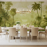 Verdant Jungle Panorama Wall Mural