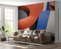 Modern Geometric Abstraction Wall Mural