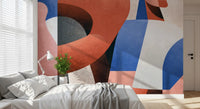 Modern Geometric Abstraction Wall Mural